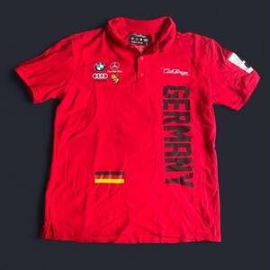 Audi Polo Men’s Large Red Porsche BMW foreign racing shirt